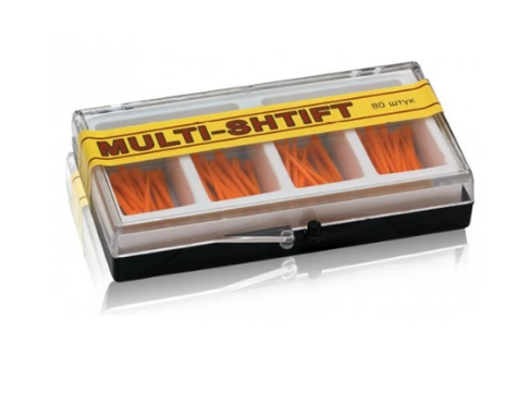 Беззольные штифты Multi-Shtift (оранжевые/желтые), 1уп - 80шт