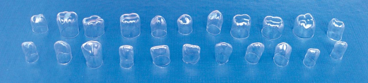 1.9 (53/63) S Матрицы-колпачки светопрозрачные для детских зубов (10шт)