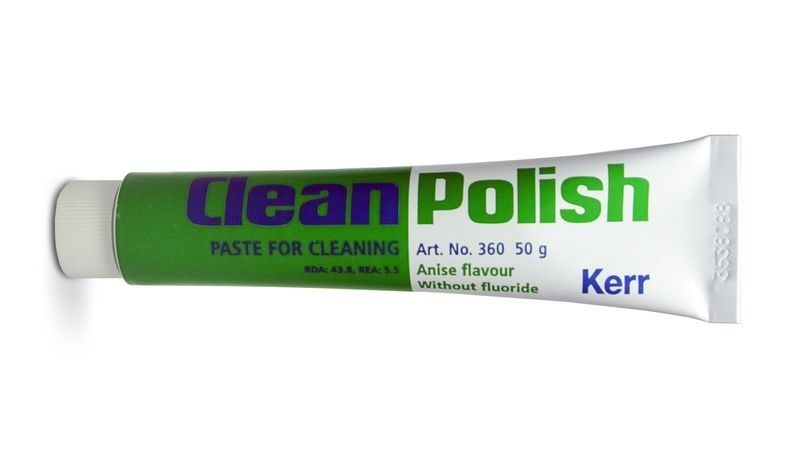 360 CleanPolish - паста для чистки и полировки без фтора и анисовой отдушки (50гр)
