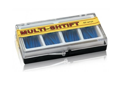Беззольные штифты Multi-Shtift (синие/черные), 1уп - 80шт
