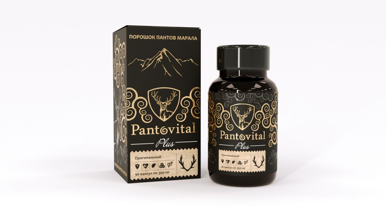 Пантовитал + Оригинальный, 90 капсул 300 мг